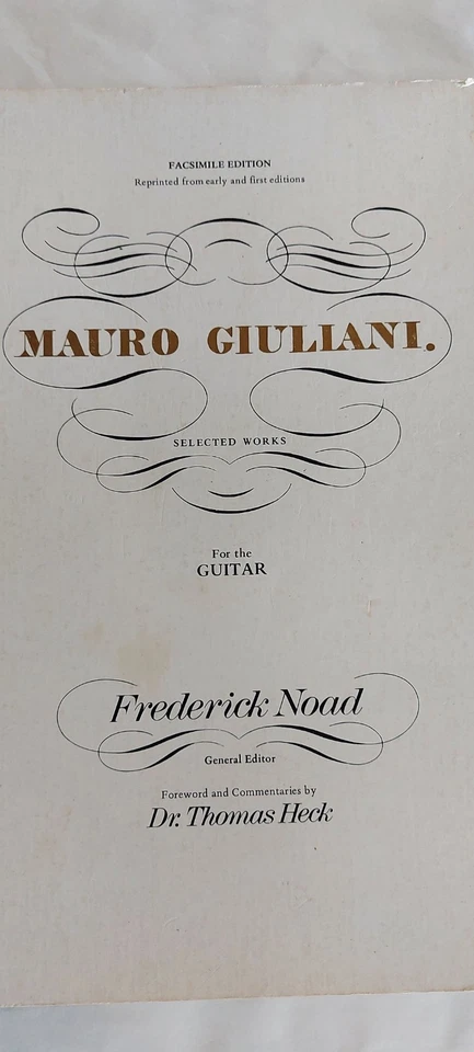 Mauro Giuliani Selected Works For The Guitar  Fredrick Noad Ed  1976  USA - Image 2 of 4