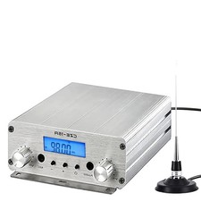 15W FM Transmitter, Long Range FM Broadcast Transmitter for Churches, Cars, S...