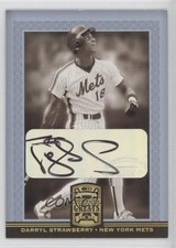 2005 Donruss Greats Gold Holofoil Signatures Darryl Strawberry #13 Auto 0o9