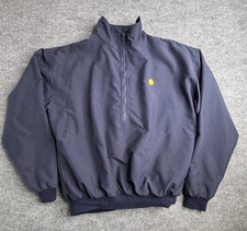 Roche Golf Club Pullover Jacket USA Navy Blue Size Large Windbreaker