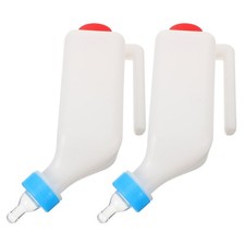 2 Pcs Goat Milk Bottle Calves Nurser Bottles Newborn Animal Nursing Feeder