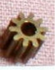 9 Tooth Regular Brass Pinion Gear 48 Pitch .078" Shaft Slot Car Vintage 1960 NOS