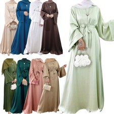 Ramadan Abaya Muslim Women Maxi Dress Kaftan Dress Dubai Arab Loose Caftan Gown