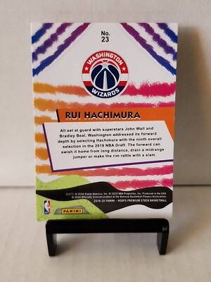 Rui Hachimura 2019-20 Panini NBA Hoops Premium Stock Blue Prizm RC