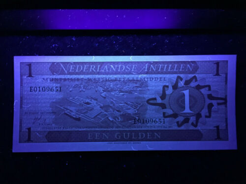Netherlands Antilles 1 Gulden 1970 Banknote World Paper Money UNC Currency - Picture 2 of 3
