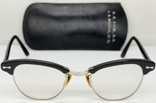 Vintage Universal 414 Eyeglass Frames UOC 1/10 12K GF 46 22 Leather Case READ