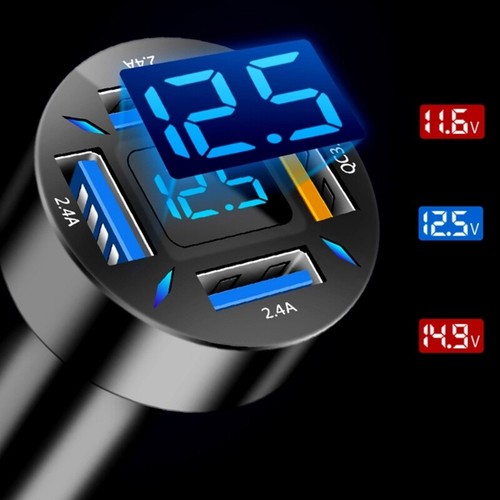 Super-Fast Charger USB Four Port Car Adapter 66W Universal Tablet Laptop Durable - Zdjęcie 15 z 24