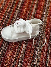 White Sneaker Shoe Keychain Souvenir Decoration 3D Mini Shoe Backpack Accessory