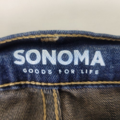 Sonoma Jeans Mens 30 x 30 Blue Denim Slim Fit Straight Leg Actual W30 x L28.5 - Picture 9 of 16