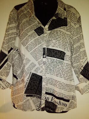 7th Avenue Design Studio Long Sleeve Shirt City Life City Love Large