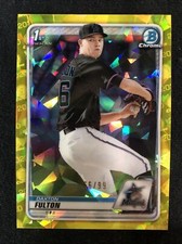 2020 Bowman Chrome Daxton Fulton Yellow Sapphire Refractor 66/99