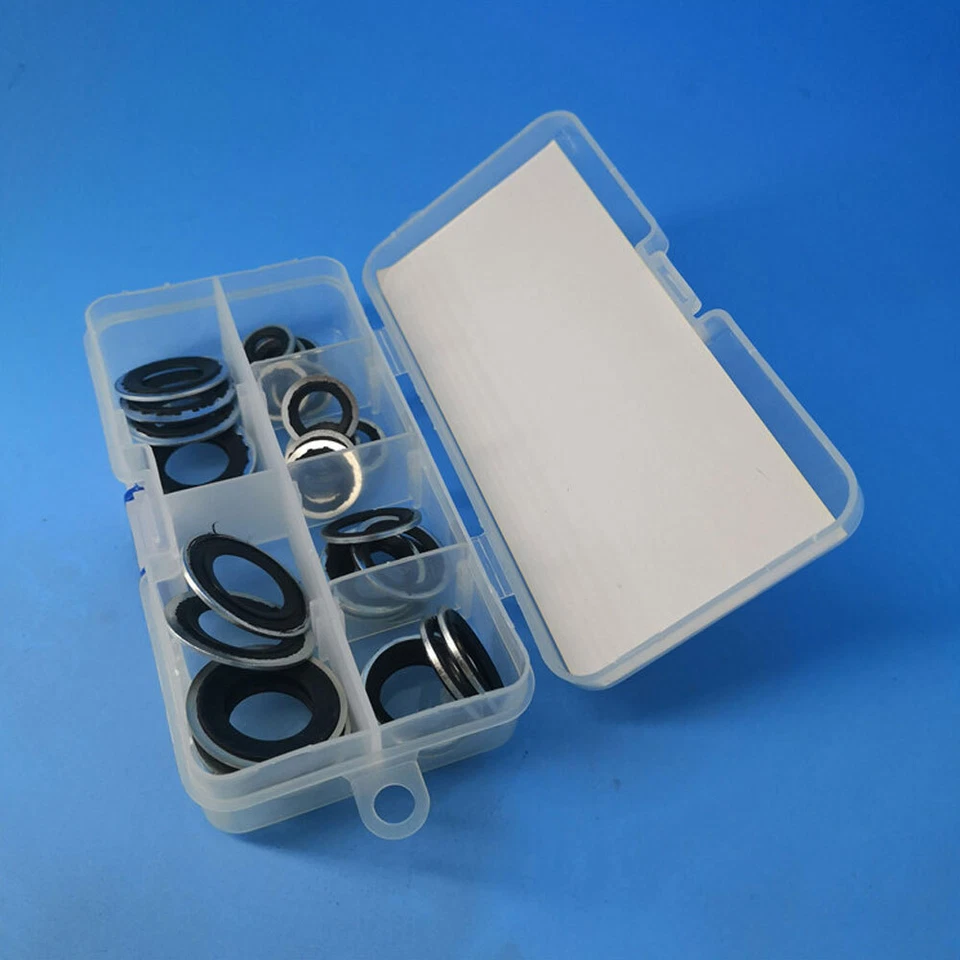 30pcs A/C Compressor Sealing Gasket Washer Set Assortment Repair Tools For Buick - Image 2 of 4