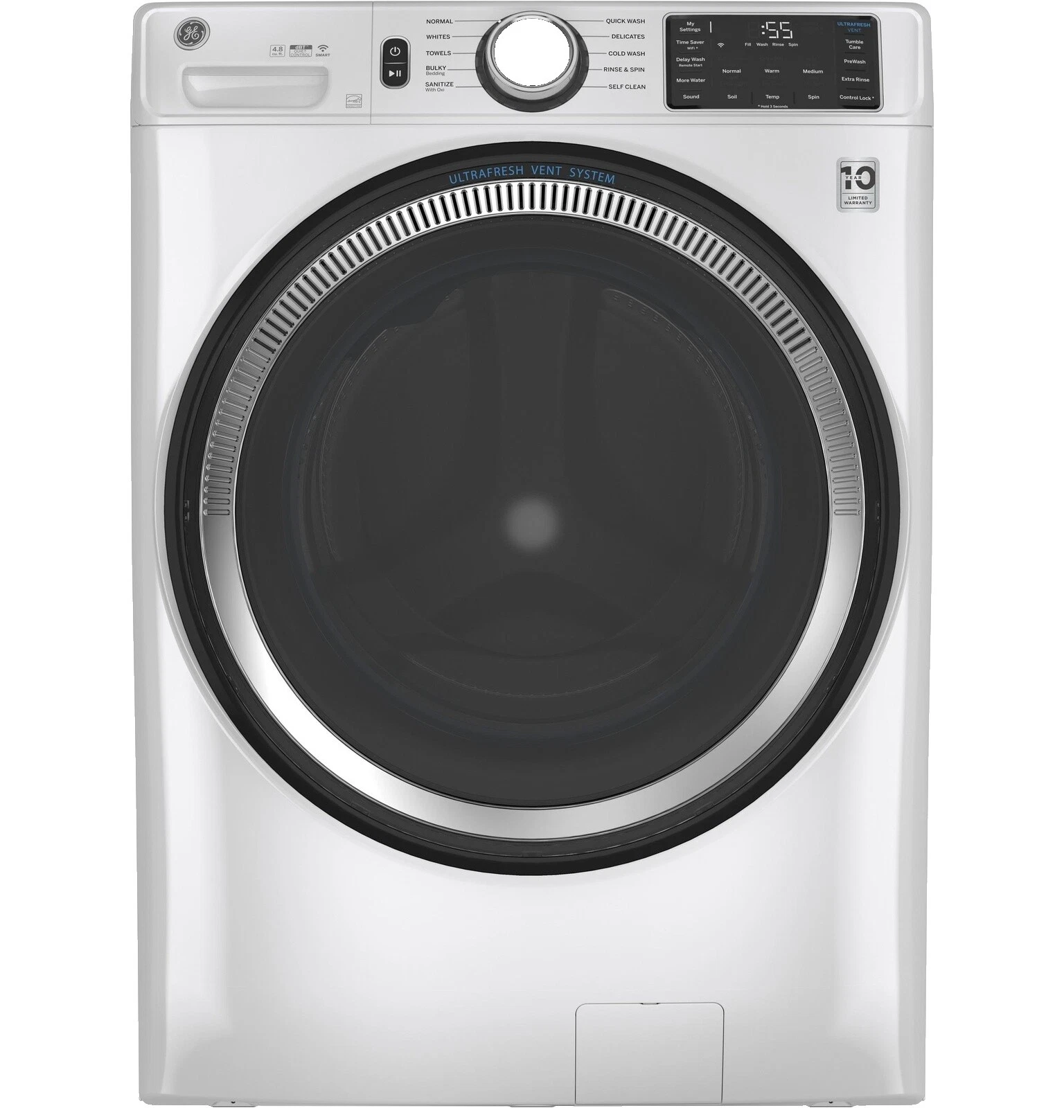GE White Electric Washing Machines