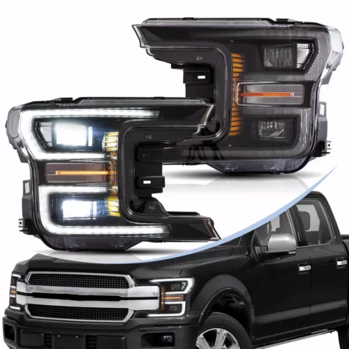 VLAND LED Headlights For 2018 2019 2020 Ford F-150 F150 Reflector Front Lamps - Picture 23 of 24