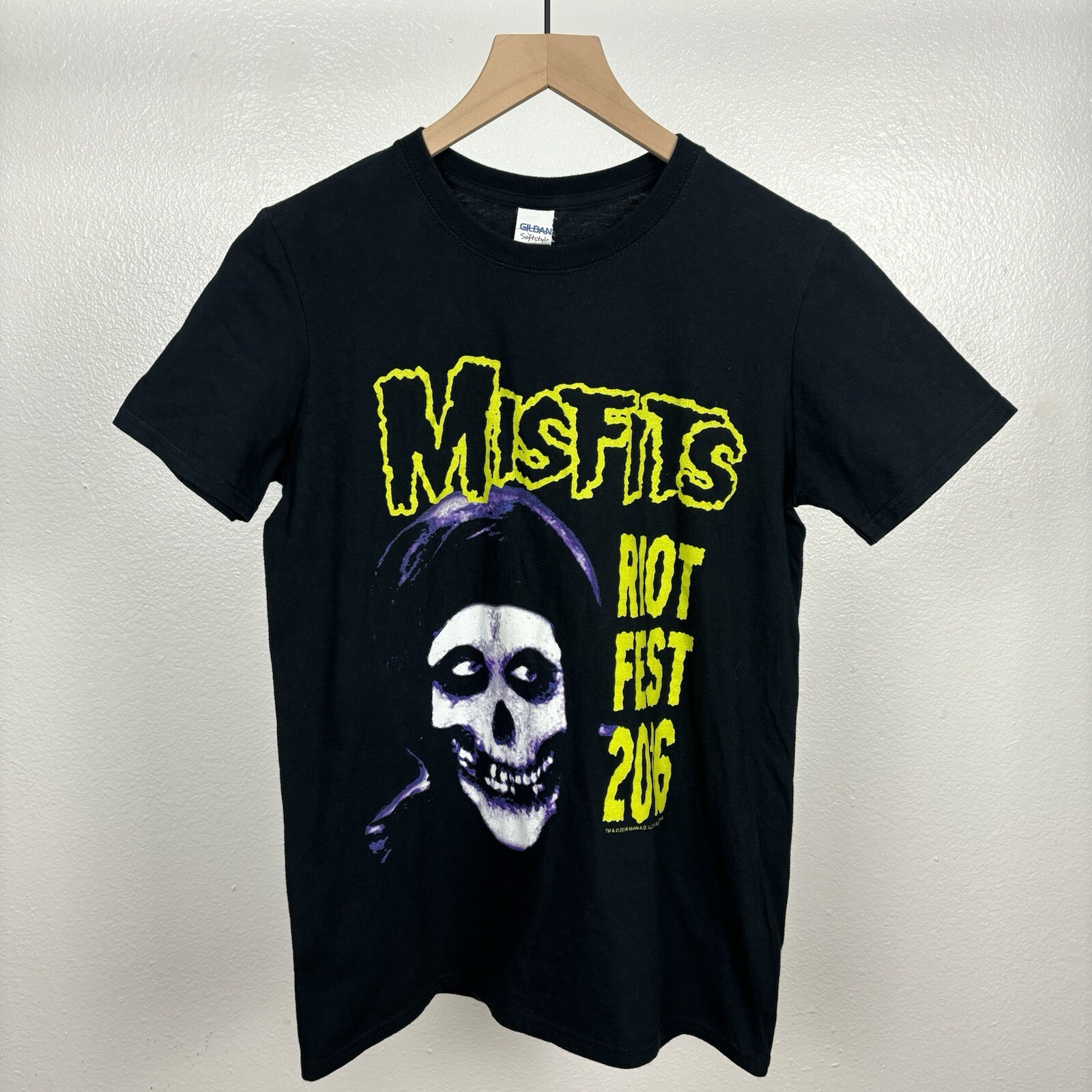 The Misfits 2016 Riotfest Tour Denver Colorado T Shirt Size Small Y2K Vintage