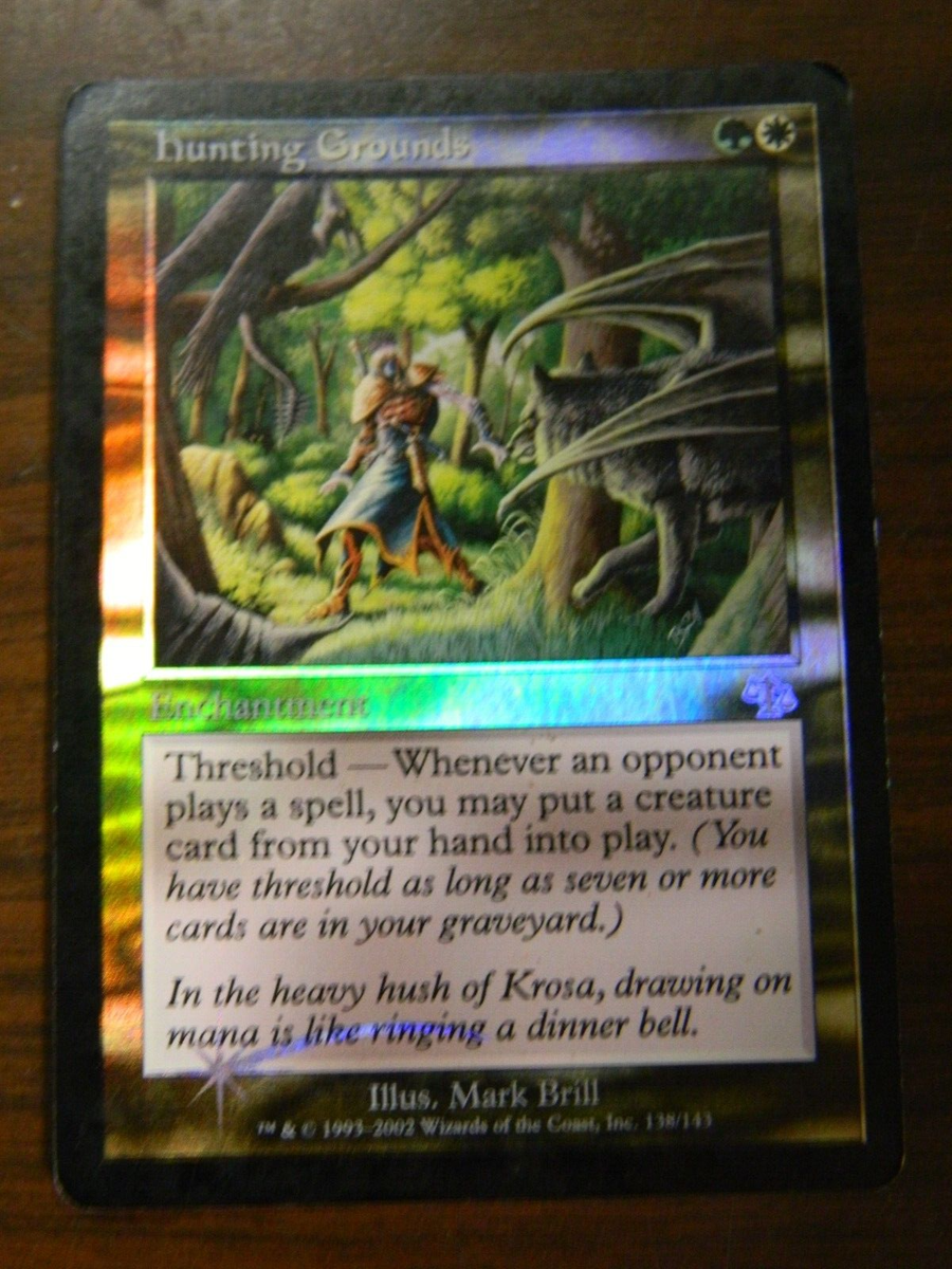 Mtg Judgement FOIL Rare Hunting Grounds LP - Excellent Condition