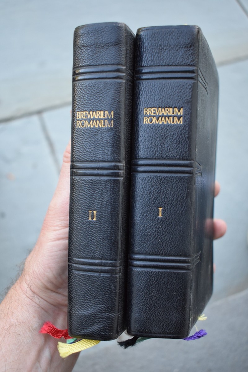 2 Book Set Breviarium Romanum + Roman Breviary (c.1961) MAME