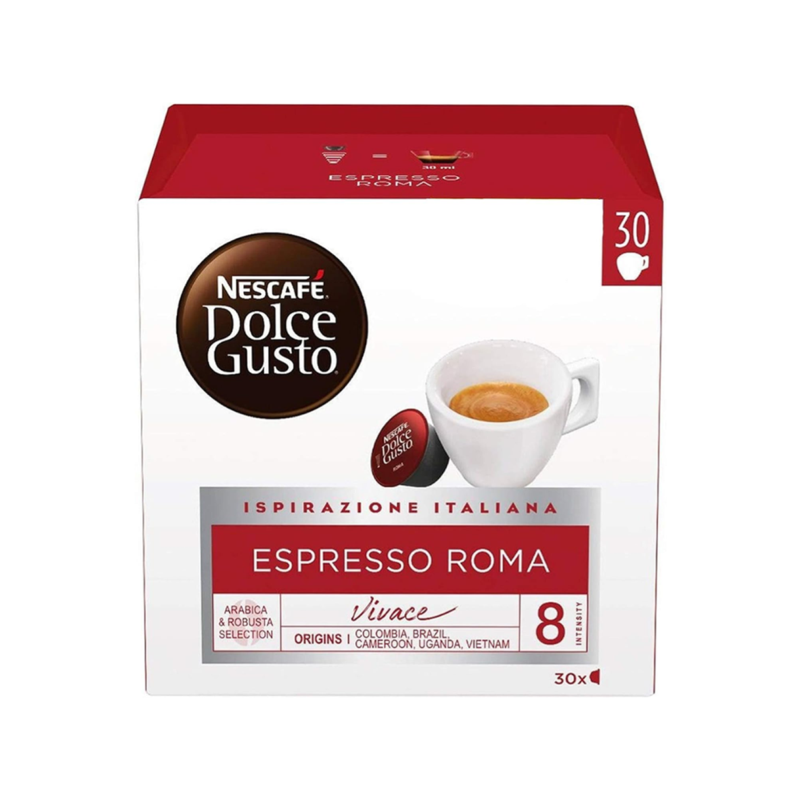 Nescafè Dolce Gusto 30 Capsule Espresso Roma Cremoso Corpo Vellutato