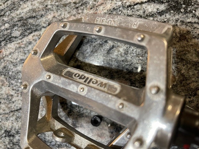 Pédales Plates-formes BMX Vintage Wellgo LU-313 – Old School – Axe 1/2 Pouce – Occasion