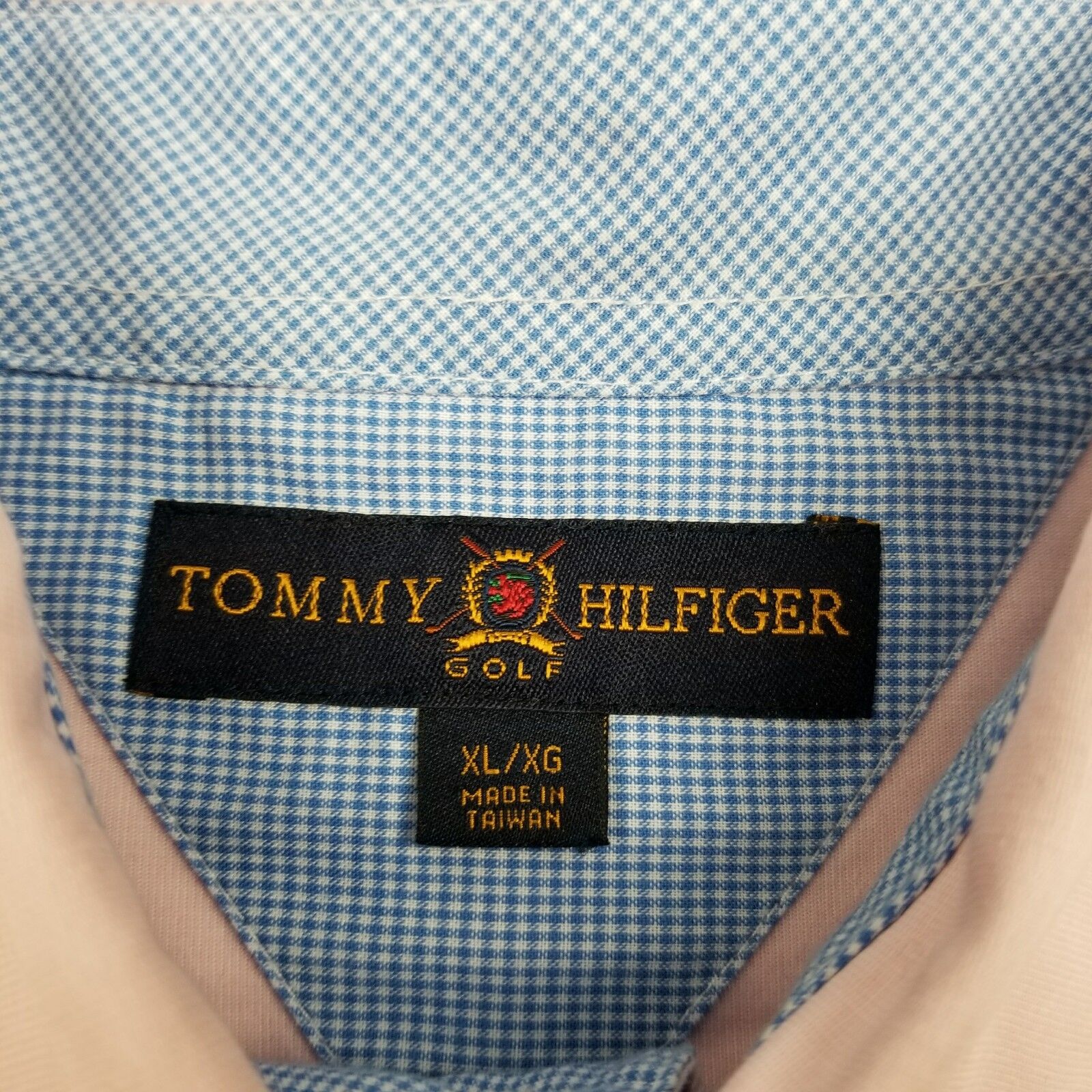 Tommy Hilfiger Golf Men's Button Up Shirt Sz XL Embroidered Miami Speedway  Guc