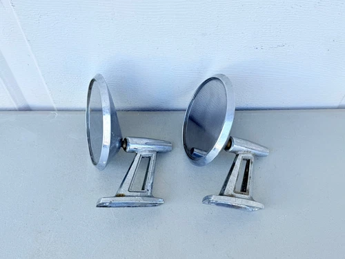 Vintage  1960s Mopar Chrysler Chrome Side View Mirror 2299521 Pair