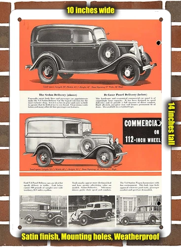 METAL SIGN - 1934 Ford V8 Trucks (Sign Variant #13)