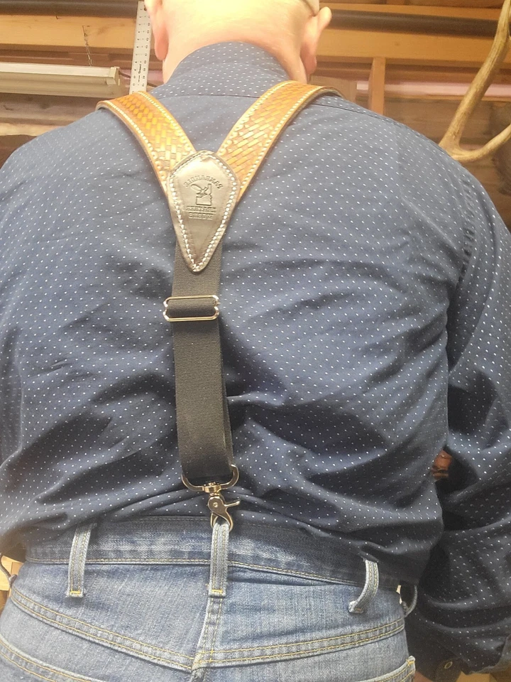 皮革牛仔西部吊带篮子编织邮票手工制作美国制造  — 第 3/3 张图片