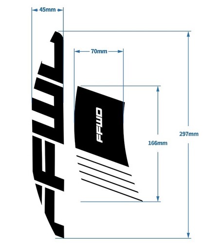 2021 FFWD F9R Adesivo Ruota per Avanti Veloce Bici da Strada Bicicletta Decalcomanie Cerchio 90mm - Foto 2 di 13