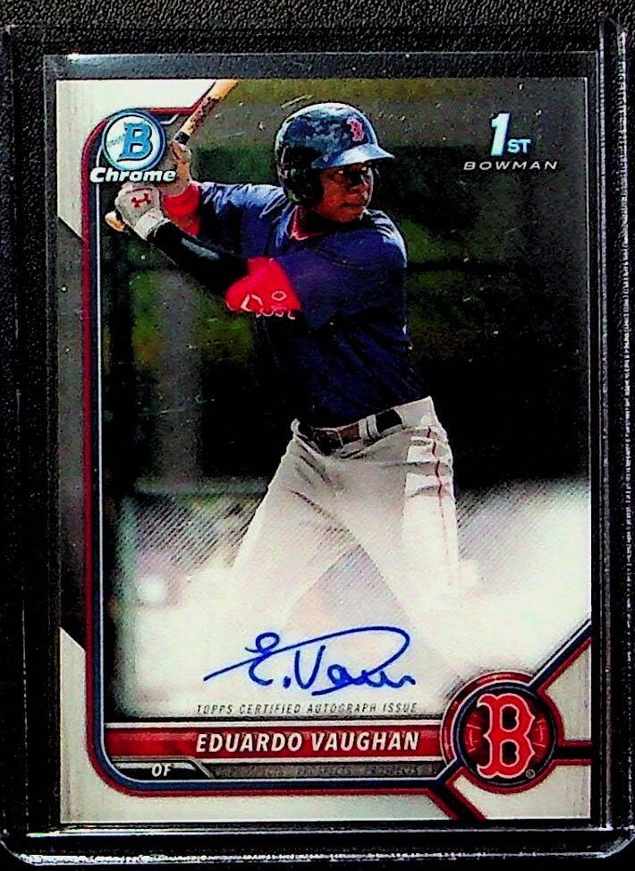 2022 Bowman #CPA-EV Eduardo Vaughan Chrome Prospect Autographs