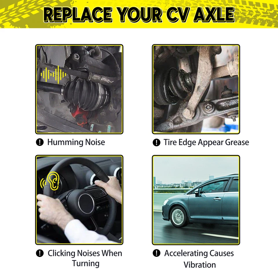 Par de eje delantero derecho derecho CV para Ford Explorer 2014-2017 2018 2019 AWD 3,5 L V6 Foto 4 de 4