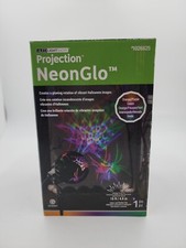 Gemmy LED Lightshow Projection NeonGlo Halloween Spiders and Spider Webs 102625