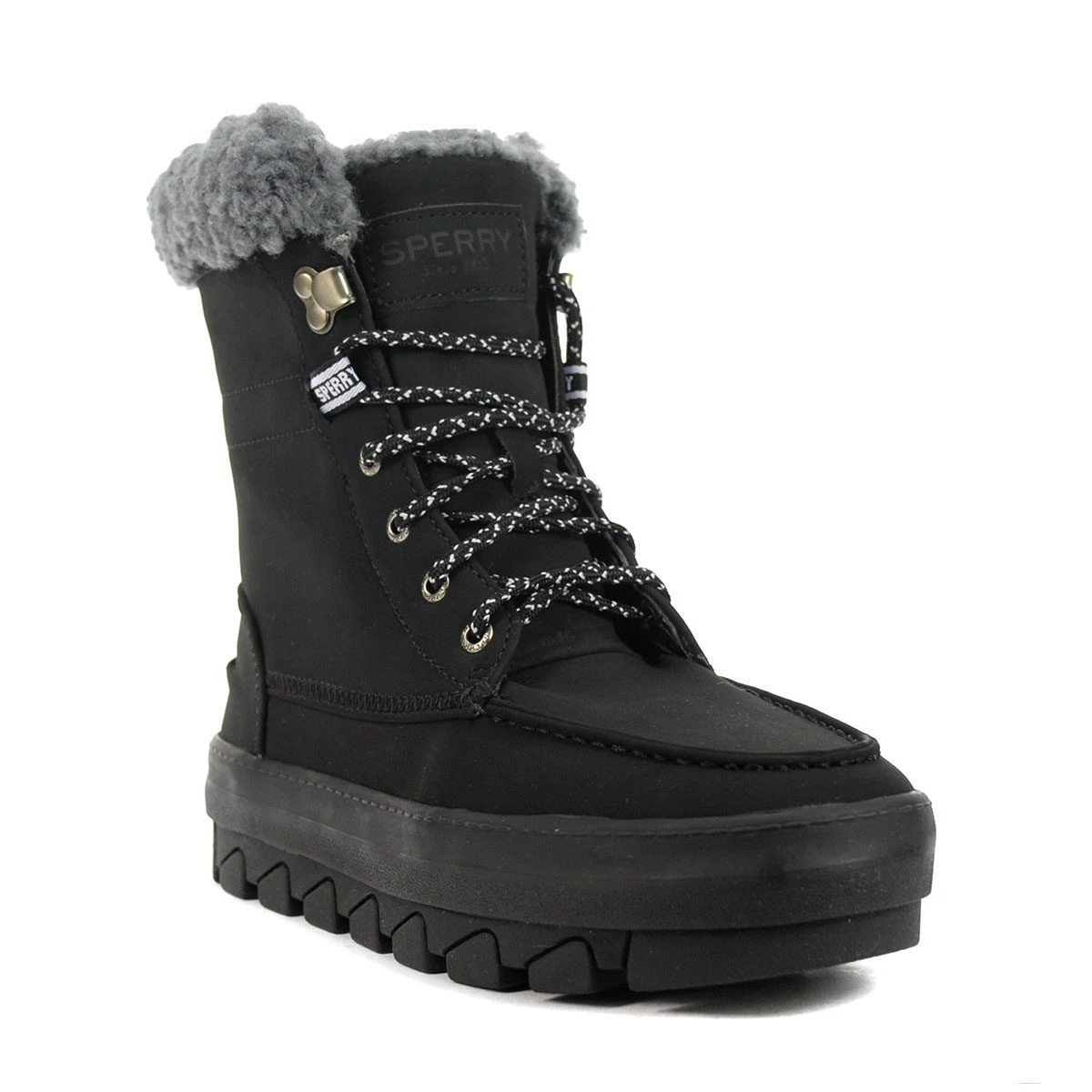 Black sperry snow shop boots