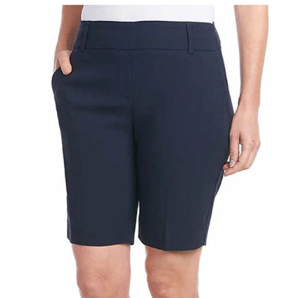 NEW Hilary Radley Women's Midweight 9" Inseam Bermuda Shorts Size Medium