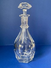 Baccarat Crystal Harcourt Clear Glass Decanter  Stamped 30cm