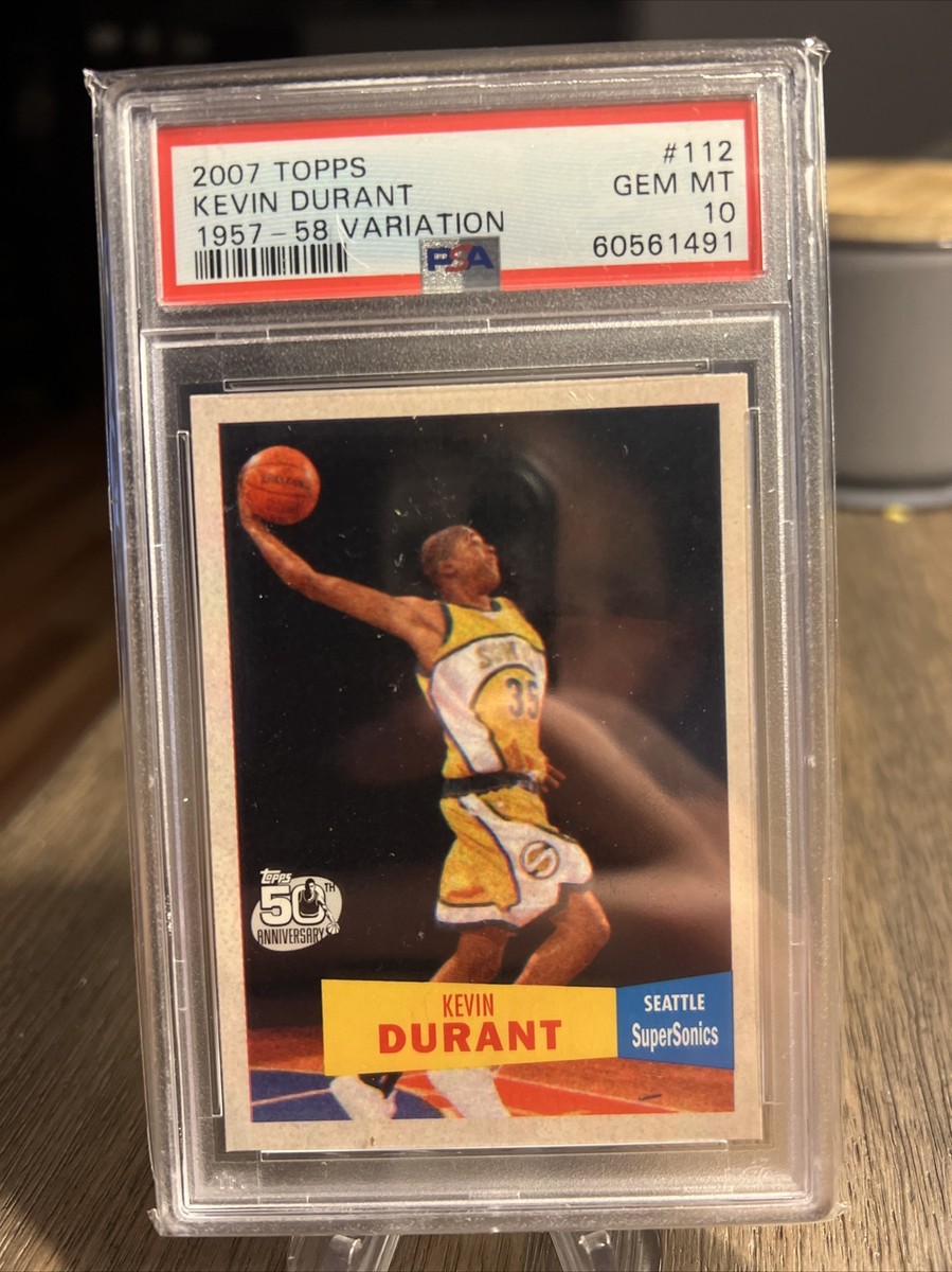 その他 Kevin Durant RC and GU card XMAS SALE KEVIN DURANT 2007 TOPPS #112 RC 1957-58 VARIATION PSA 10 GEM MINT