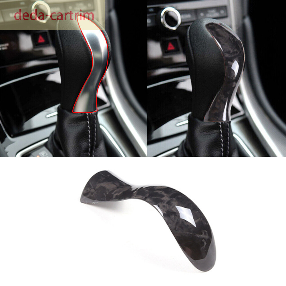 Carbon Fiber Gear Shift Knob Panel Trim For Infiniti Q50 Q50L