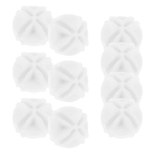 10 Pcs Ball White Buckle Cage Fence Connector Closet Shoe Organizer - Picture 9 of 12