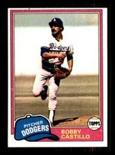 1981 Baseball Topps Bobby Castillo Los Angeles Dodgers #146 2