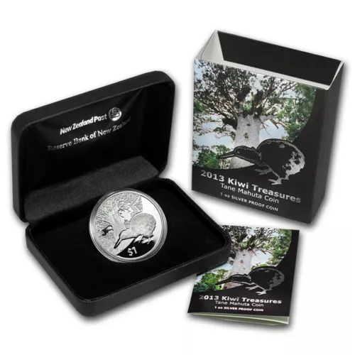 Neuseeland - 2013 - 1 OZ Silber Proof Münze - Kiwi Münzen - Kiwi Münze