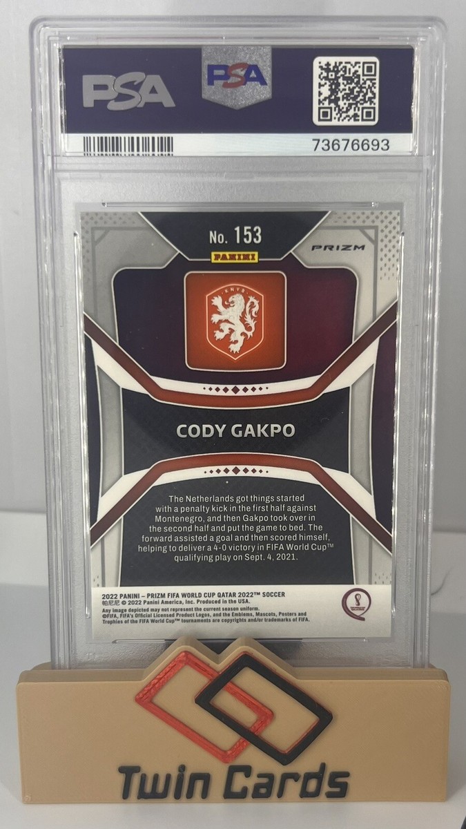 2022 Panini Prizm FIFA World Cup Qatar Cody Gakpo Green Wave
