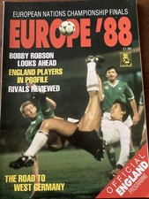 Rare European Nations Championship Finals 1988, Official England Programme