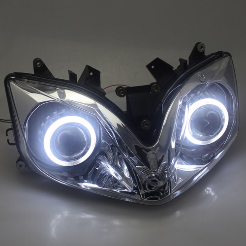 Headlight Fully Assembled Headlamp HID Projector Kits For Honda CBR600 2001-2007 - Picture 9 of 14
