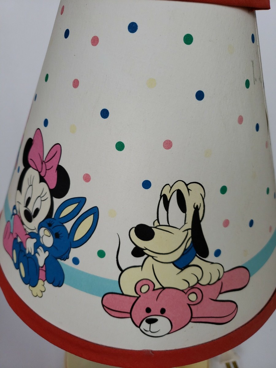 Vintage Disney Dolly Toy Baby Mickey Mouse Nursery Lamp Night