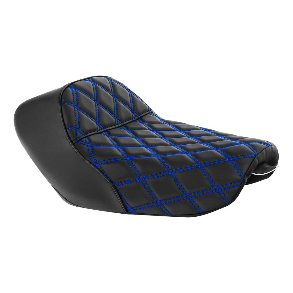 Asiento de conductor delantero negro apto para Harley Sportster XL1200 883 personalizado 2010-22 Foto 3 de 4