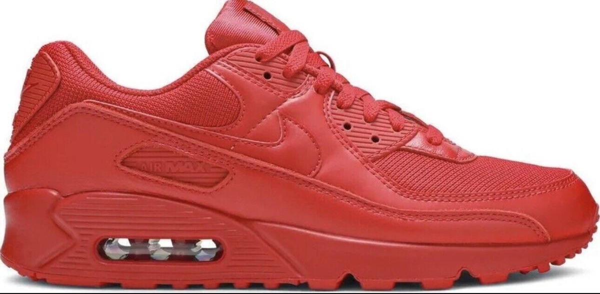 スニーカー Nike Air Max 95 Triple Red Nike Air Max 95 Essential Triple Red October Leather CQ9969