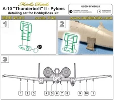 1/48 Metallic Details MDR48161 A-10 Thunderbolt II. Pylons