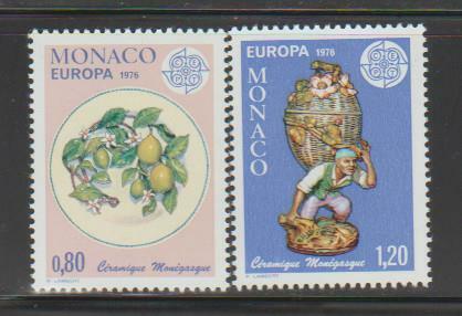 MONACO STAMPS 1976 EUROPA MONEGASQUE CERAMICS MNH - MONA107 - Picture 1 of 1