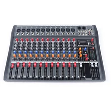 8/12/16 Channel Professional Live Studio Audio Mixer Power Mixing Console Sound