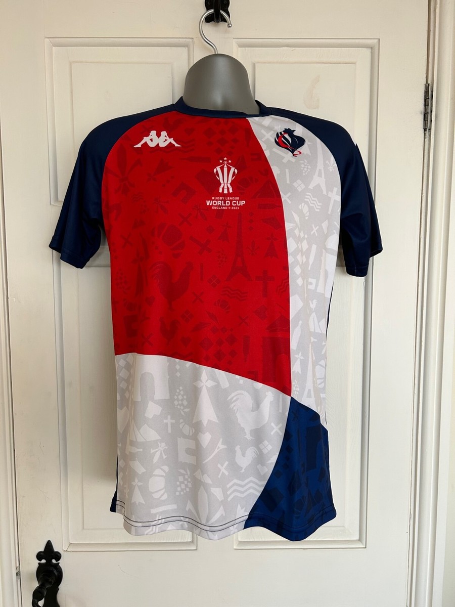 Kappa France Rugby League World Cup 2021 Technical Training Top -Medium-Mint