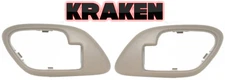 Inside Door Handle Bezels For 1995-1999 Chevy GMC Truck Tahoe Suburban Tan Pair